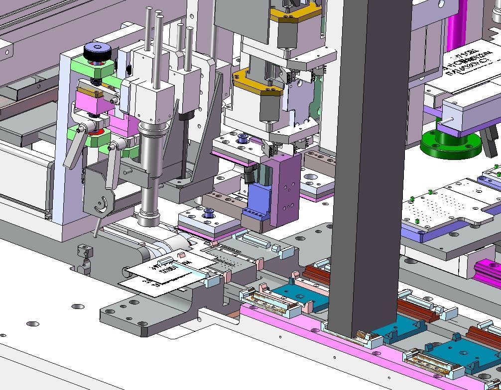 Mobile phone and tablet computer screen  assembly machine 3D model_6