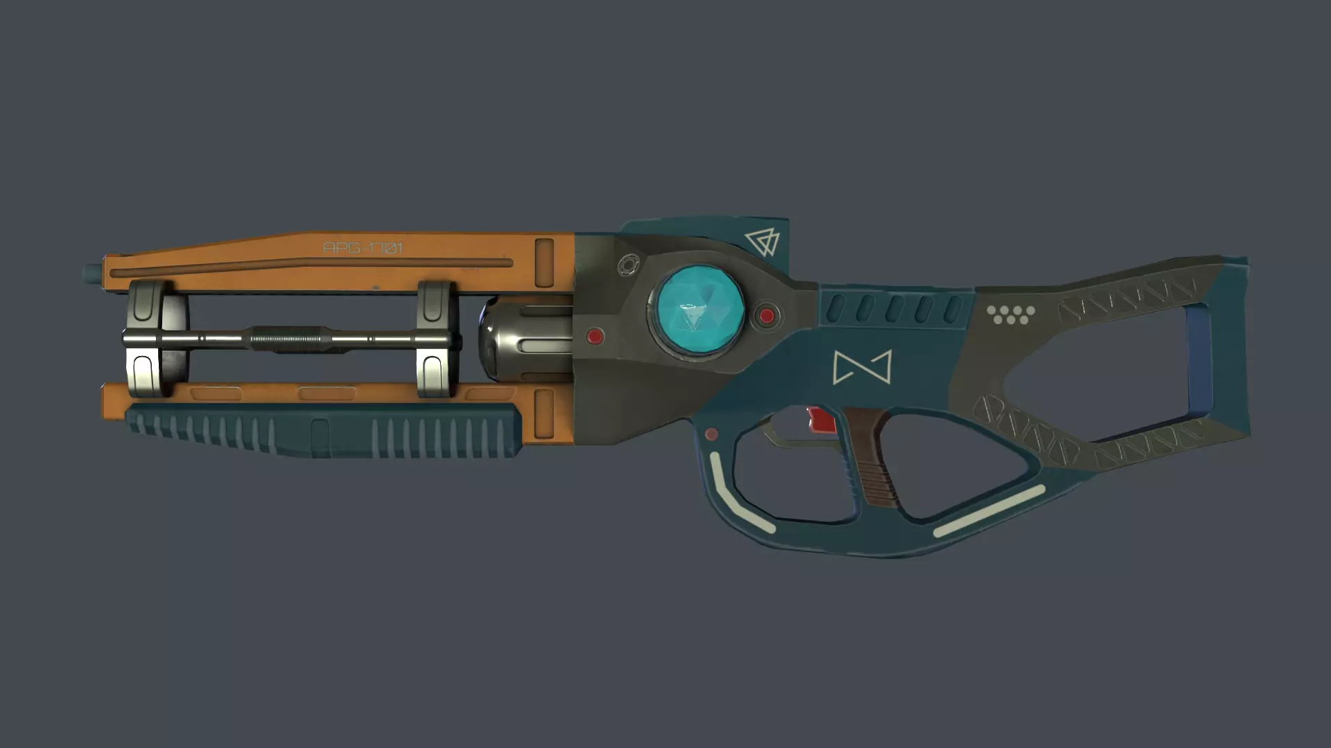 Plasma Rifle  Low-Poly Low-poly 3D model_0