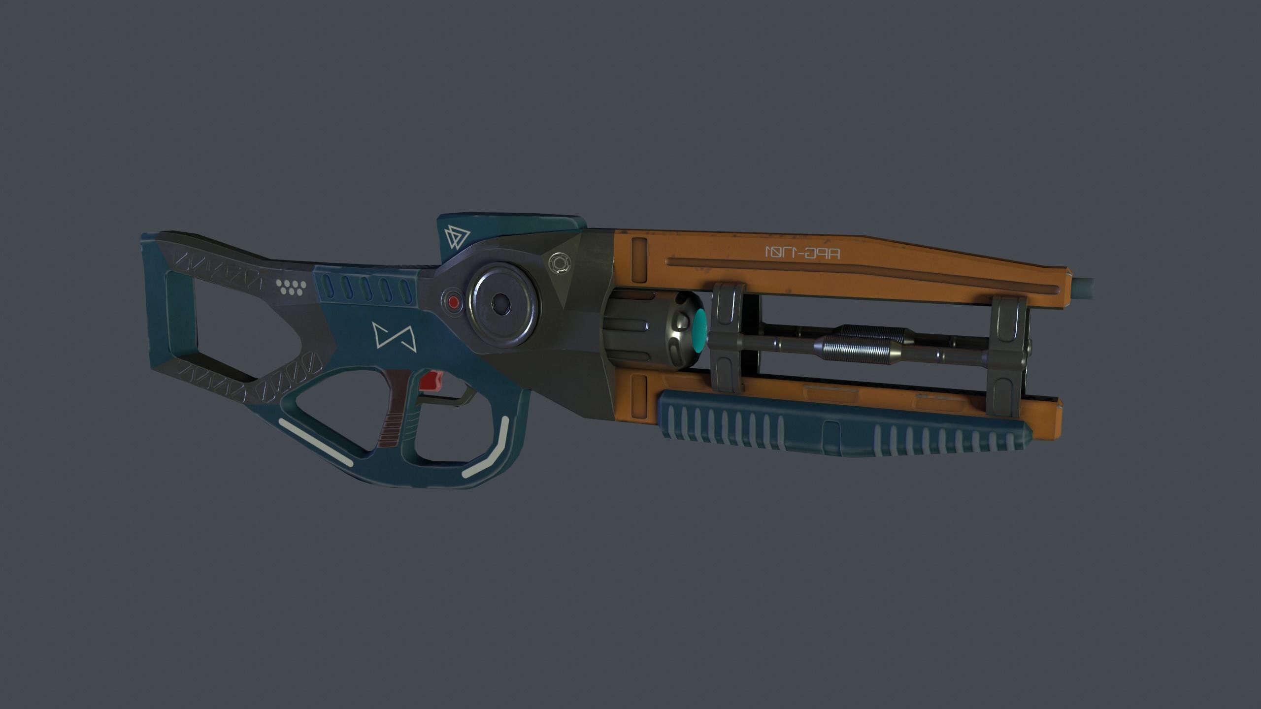 Plasma Rifle  Low-Poly Low-poly 3D model_4