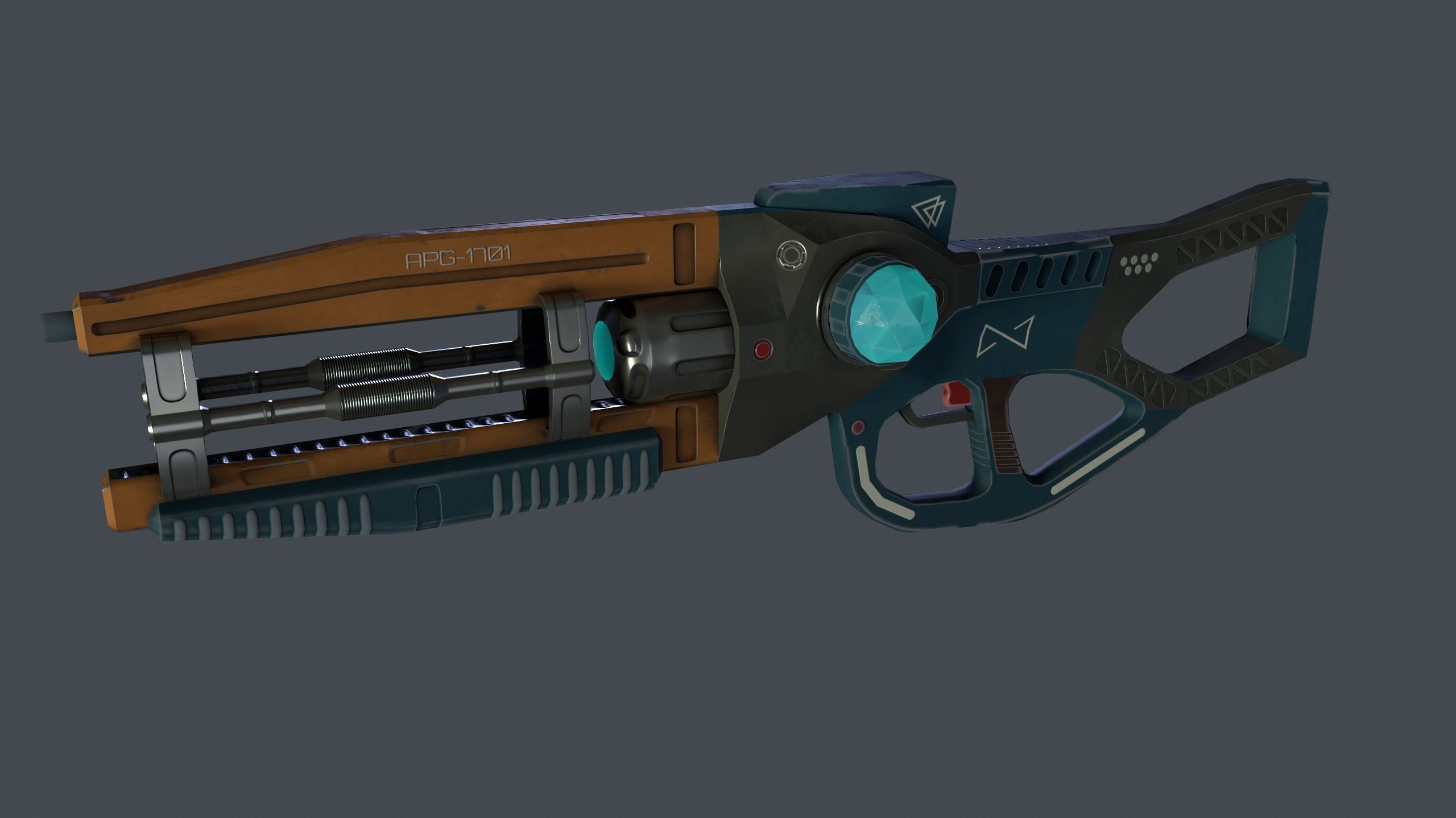 Plasma Rifle  Low-Poly Low-poly 3D model_3
