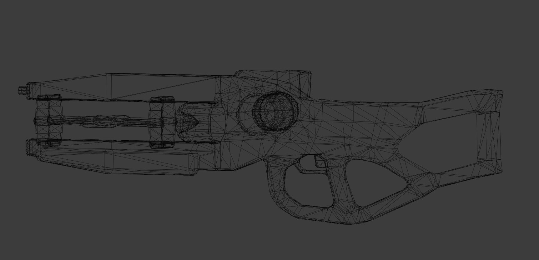 Plasma Rifle  Low-Poly Low-poly 3D model_5