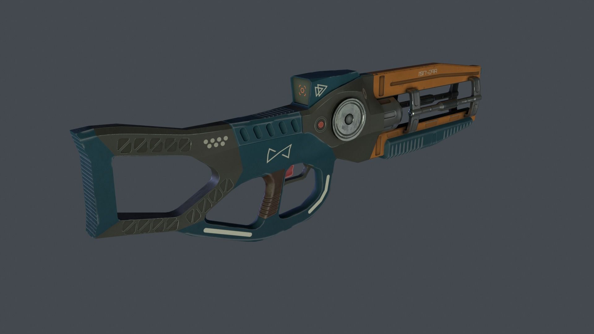 Plasma Rifle  Low-Poly Low-poly 3D model_2