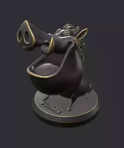 PBR Pumbaa Sculpt-oilRubbedGold