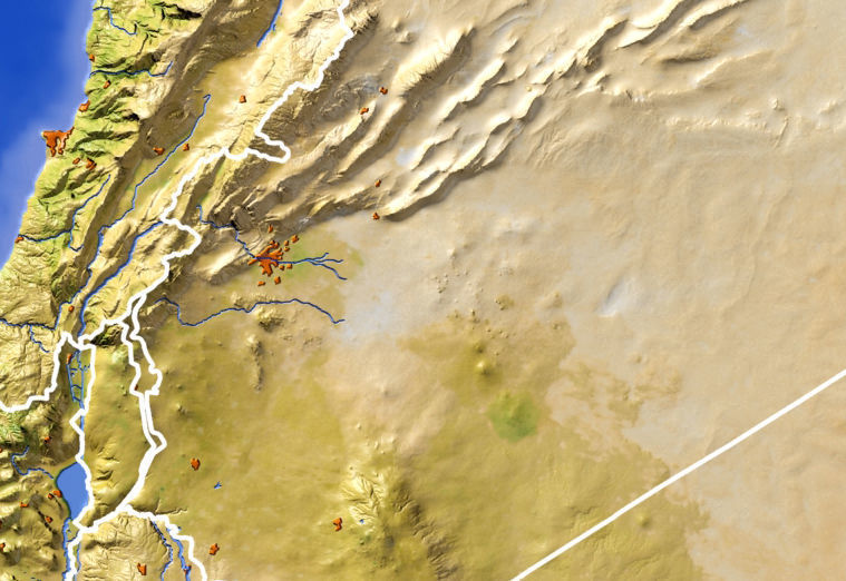 Syria High resolution 3D relief maps 3D model_7