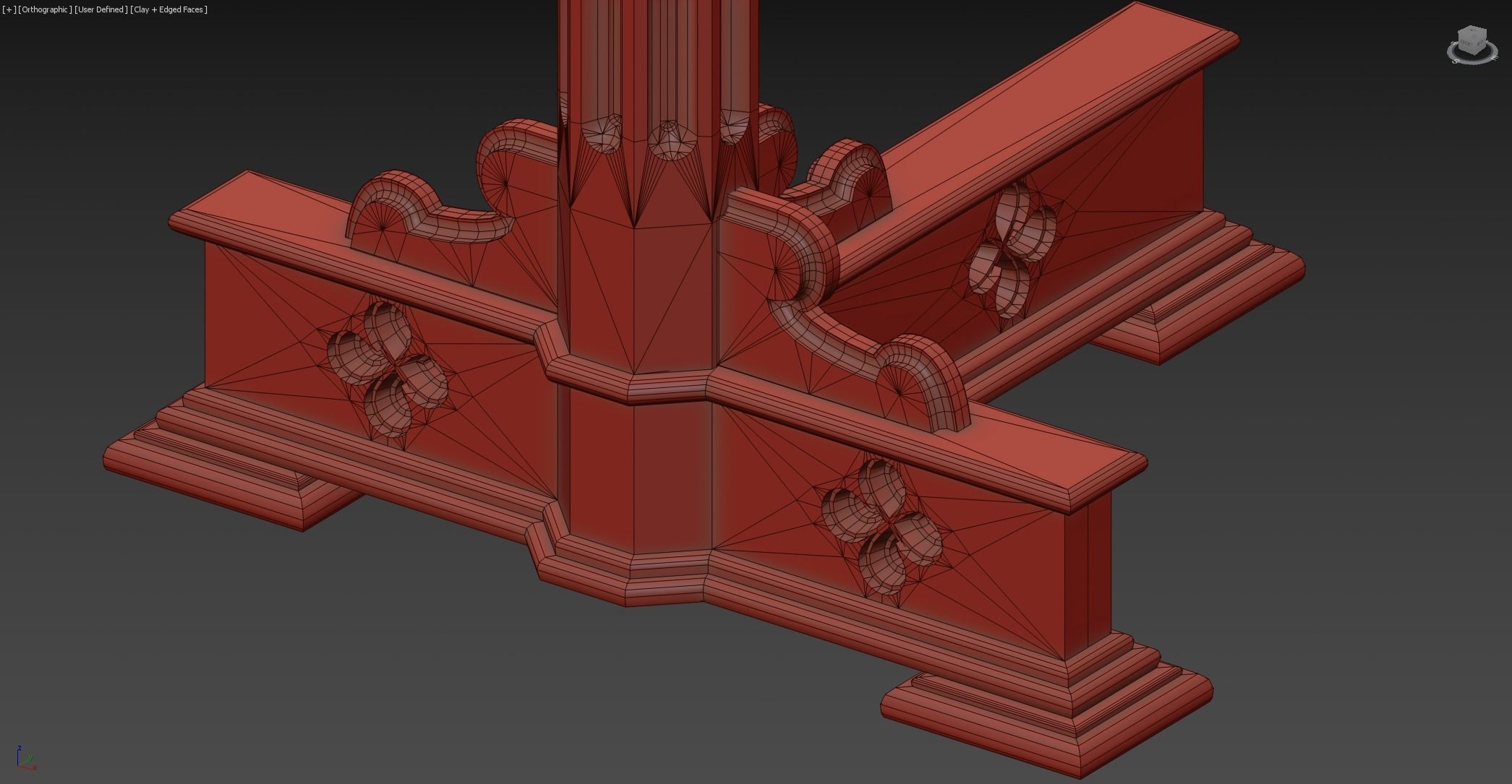 Christian Church Lectern Low-poly 3D model_17