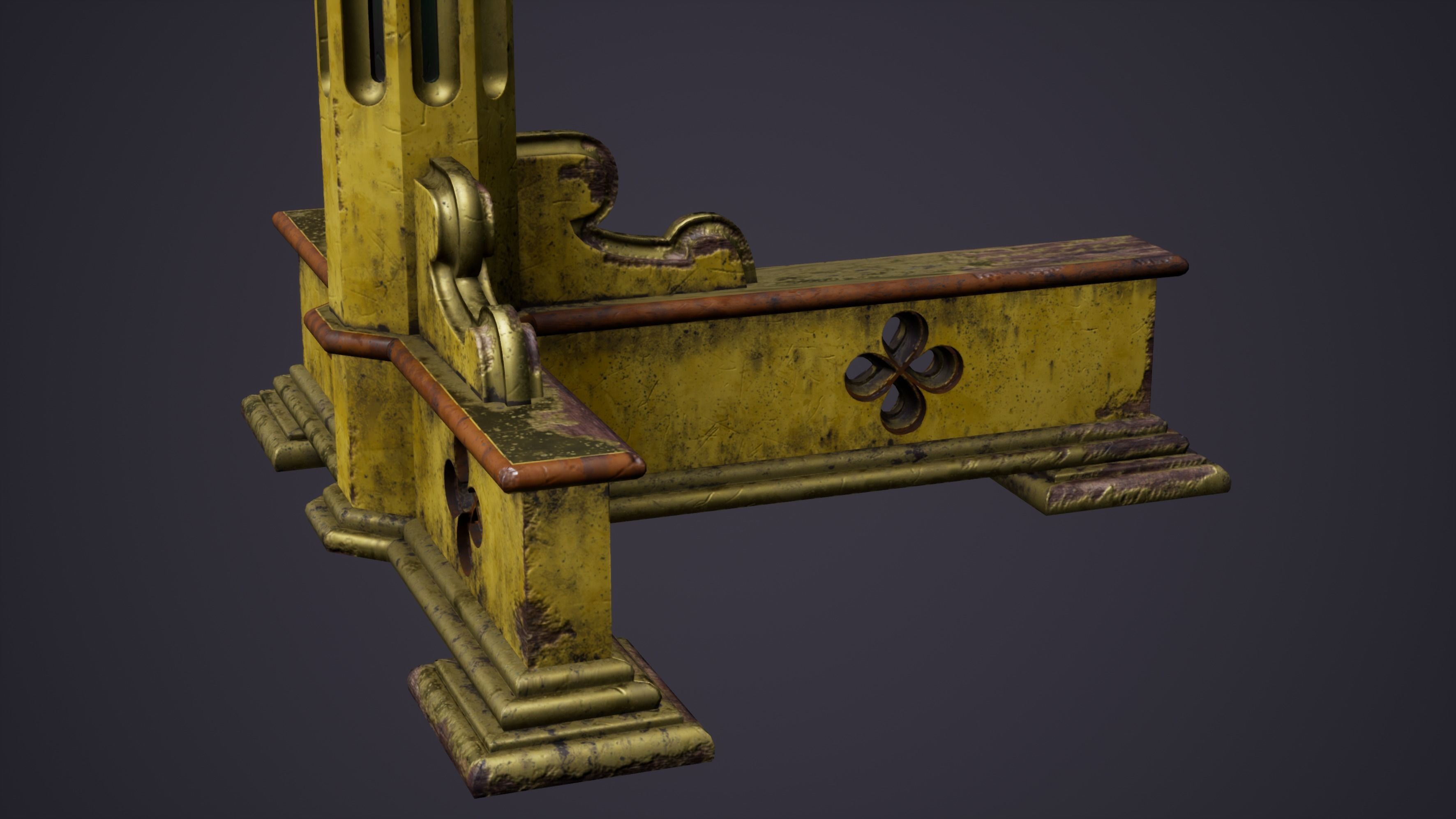 Christian Church Lectern Low-poly 3D model_11