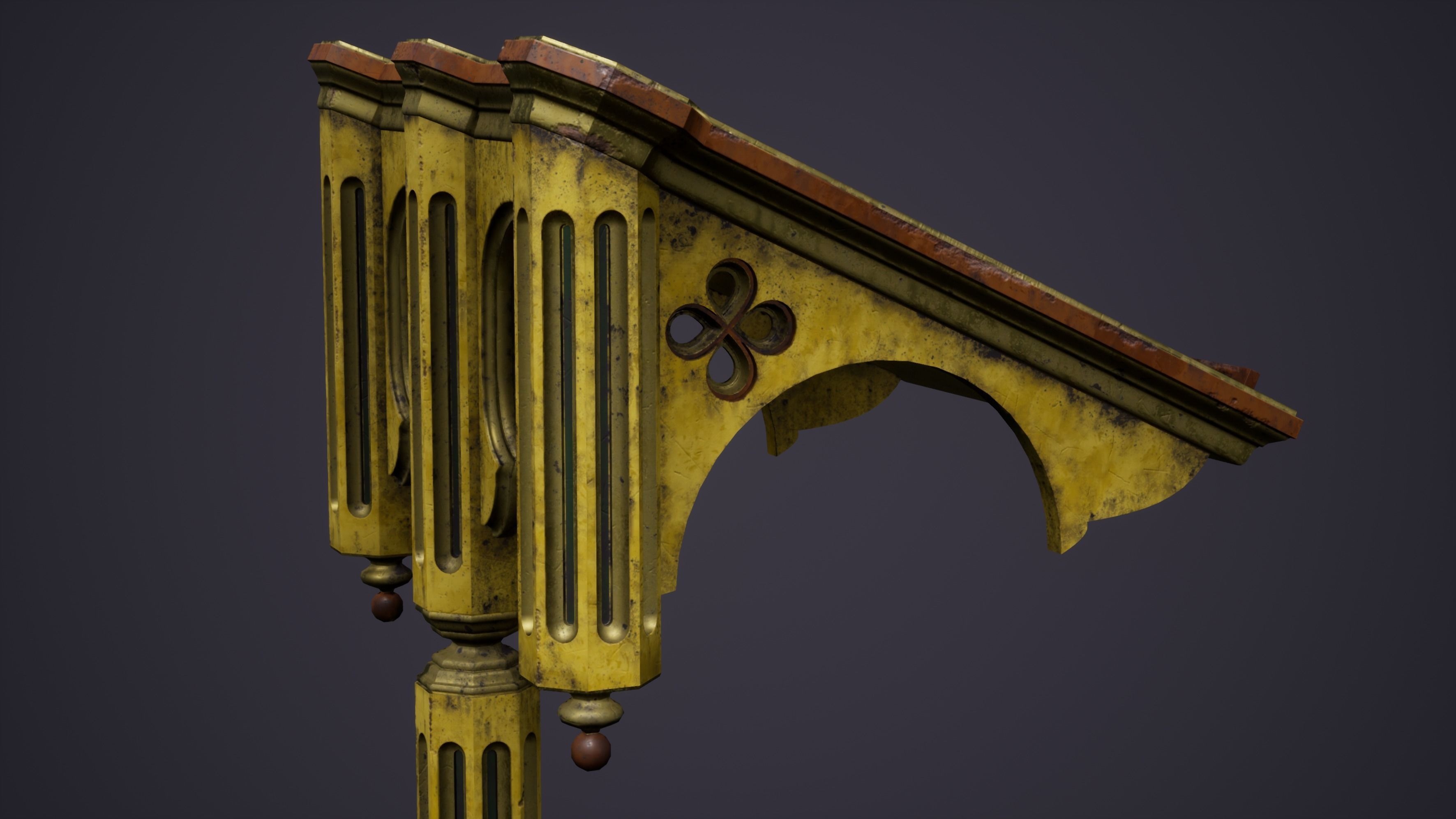 Christian Church Lectern Low-poly 3D model_13