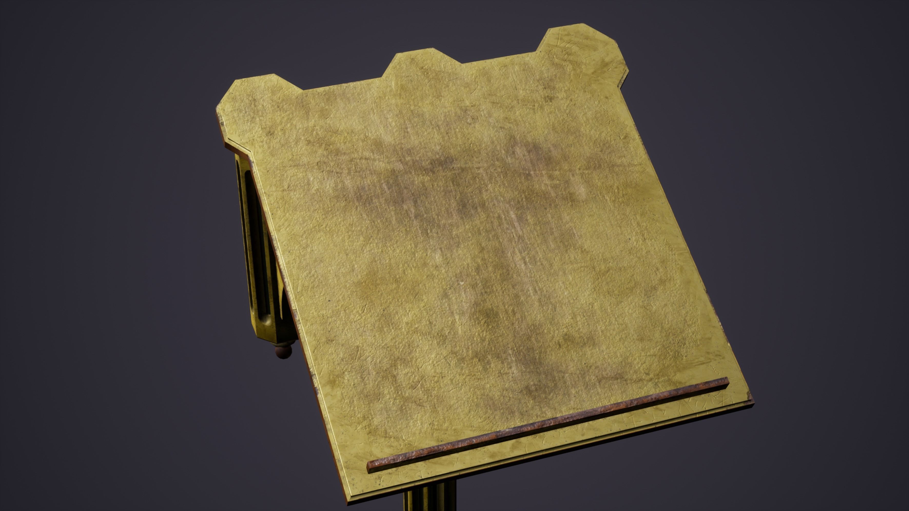 Christian Church Lectern Low-poly 3D model_14