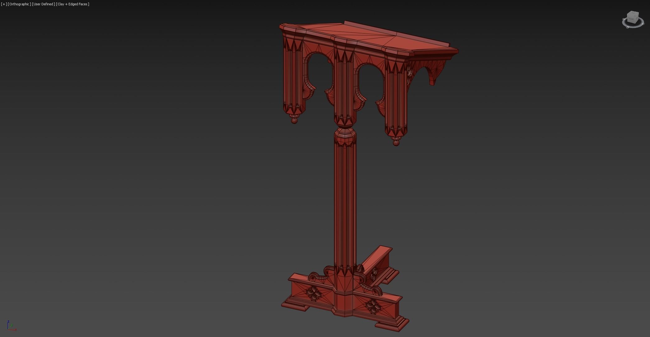 Christian Church Lectern Low-poly 3D model_15