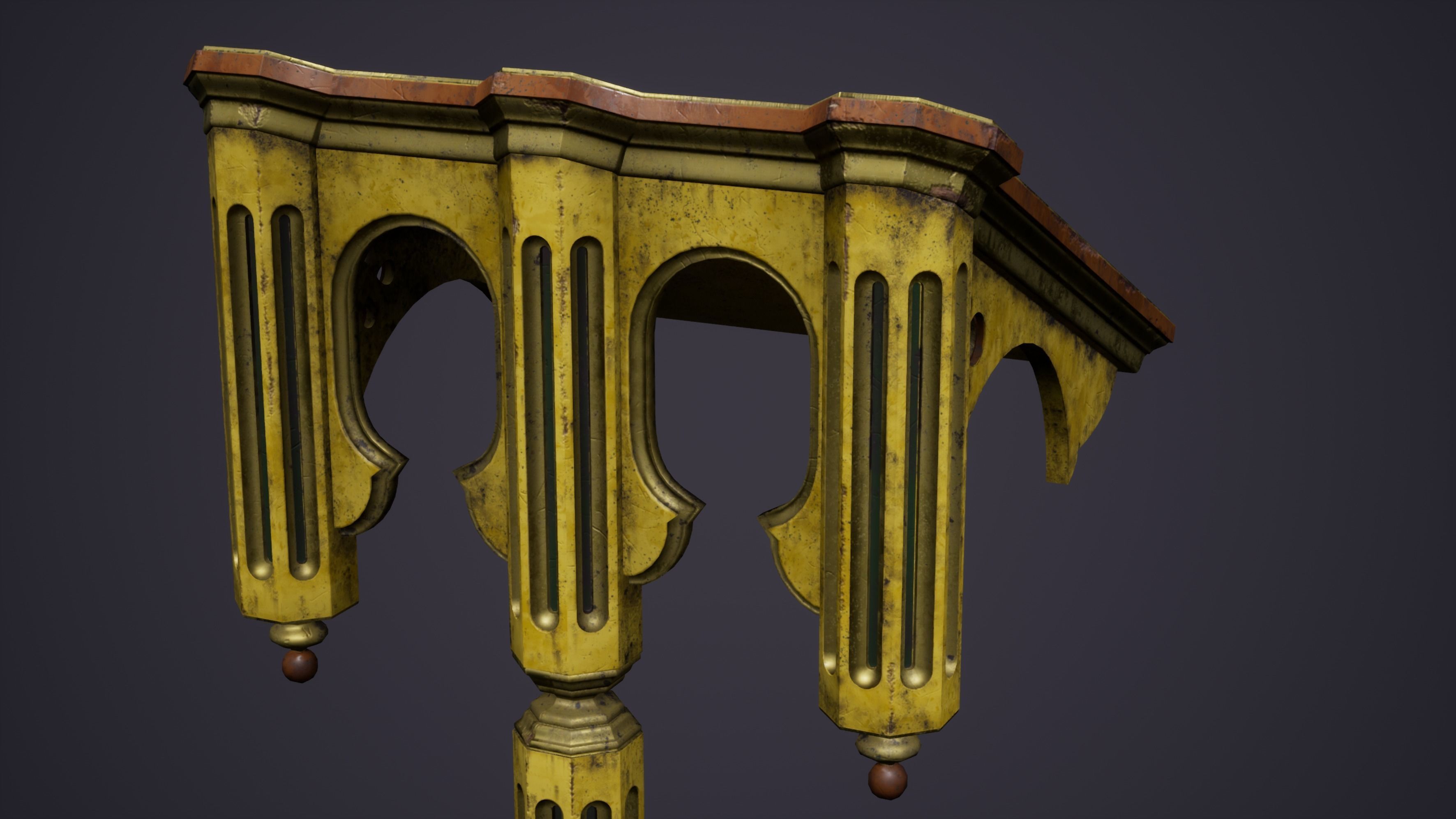 Christian Church Lectern Low-poly 3D model_12