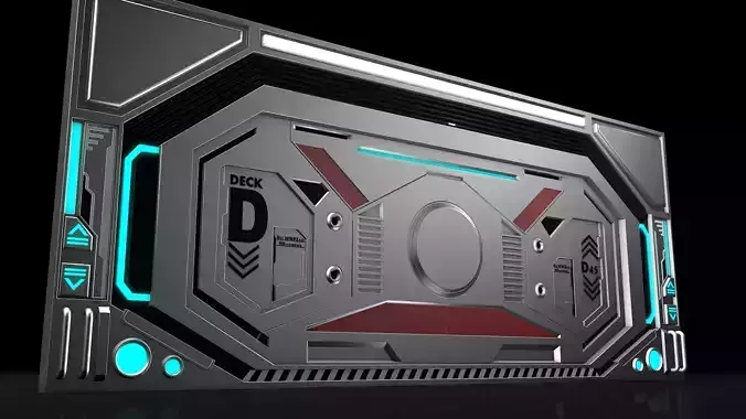 Sci Fi Door 3D model