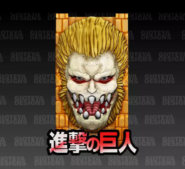 Attack on Titan Jaw Titan 3D model_0