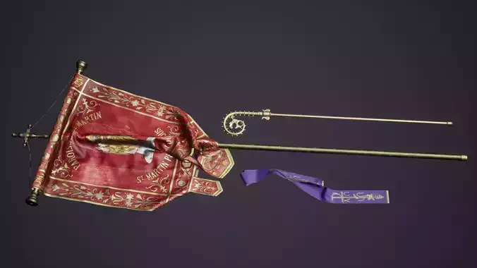 Banner Shawl Crozier Church Regalia 