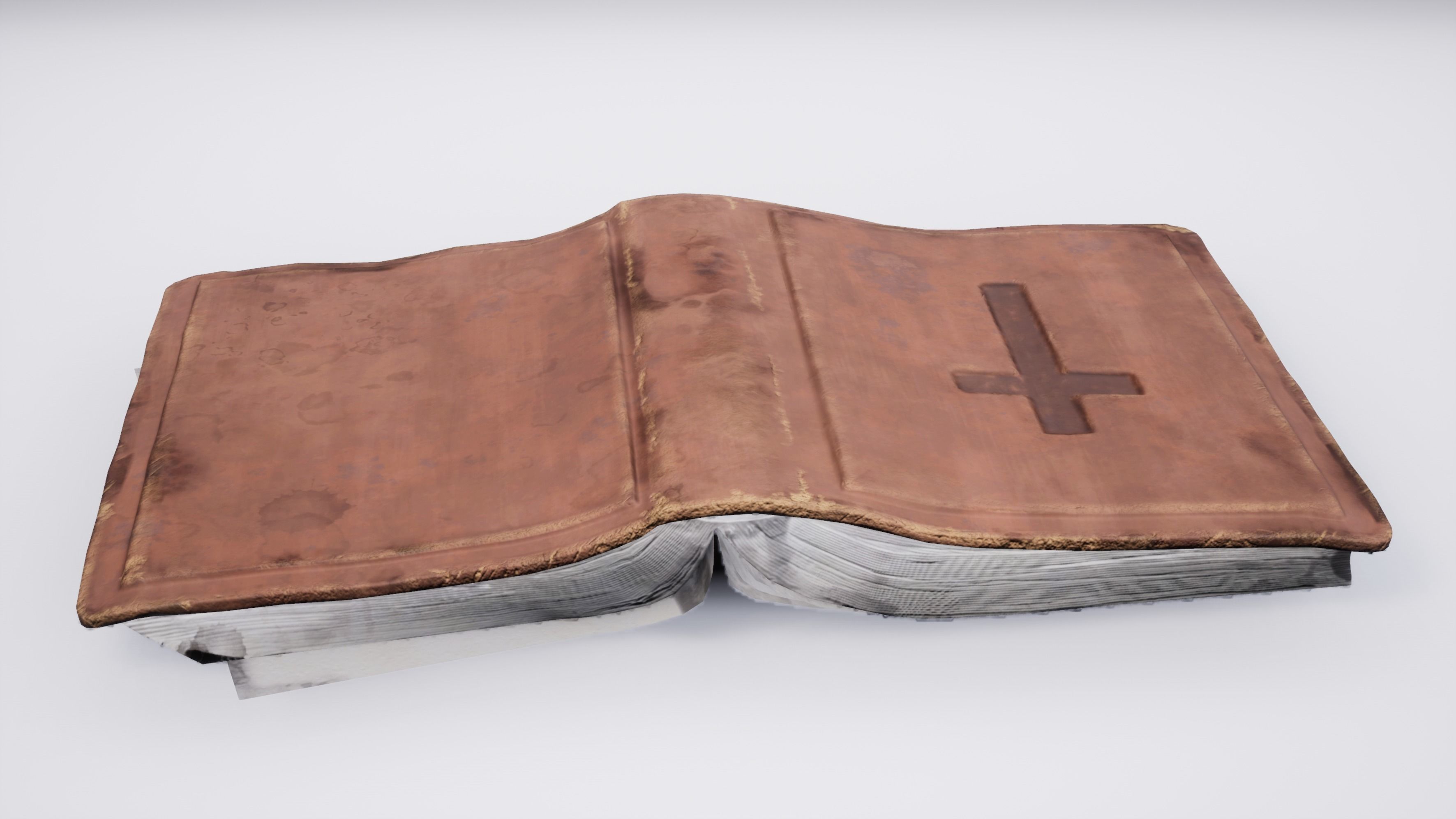 3D model Christian regalia Incense burner Bible Priest hat VR / AR