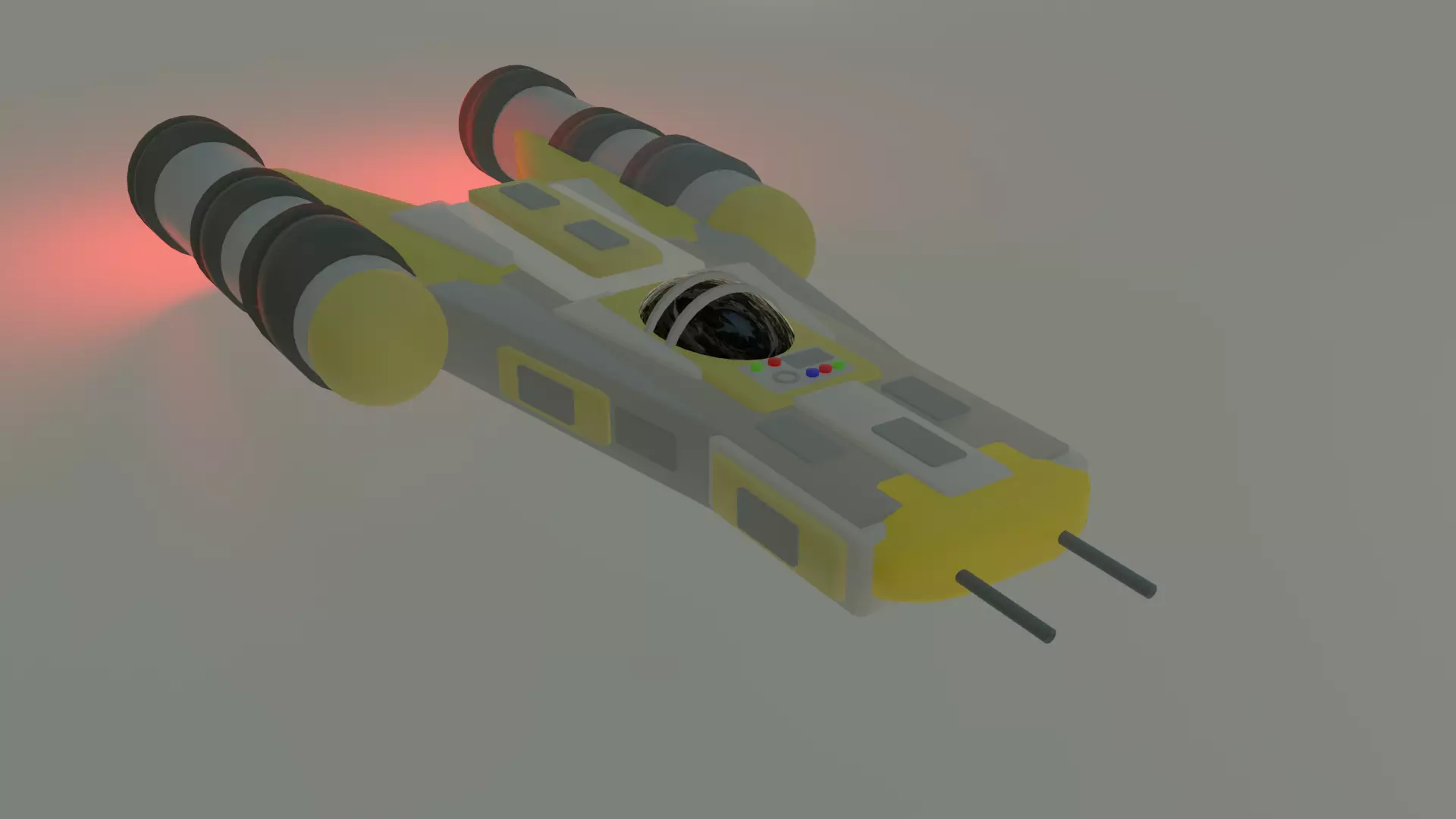 Star Wars Y-Wing Design Free 3D model