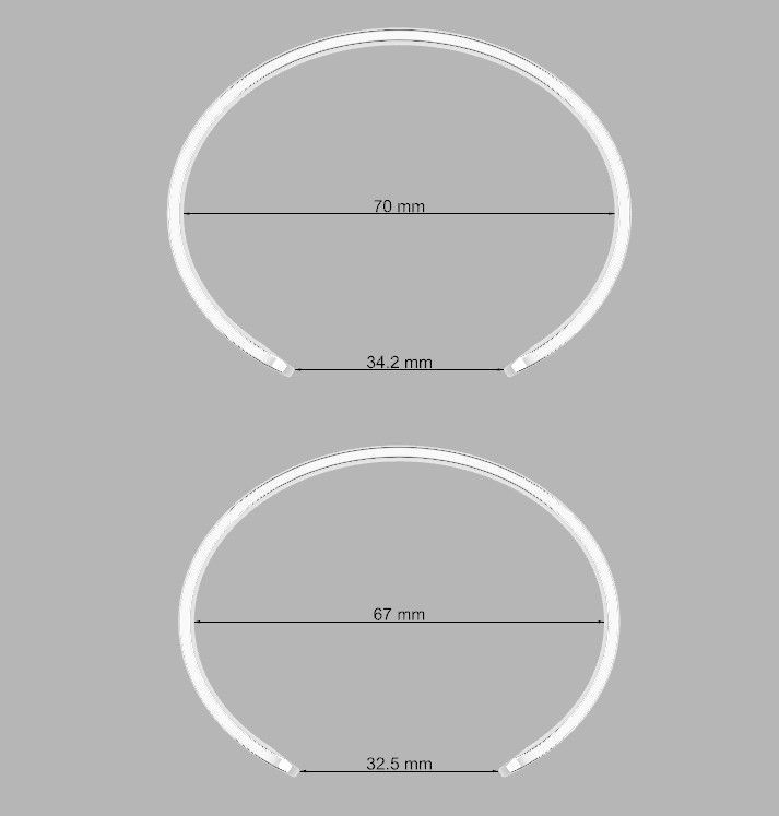 Bracelets comfort fit  3D print model_2