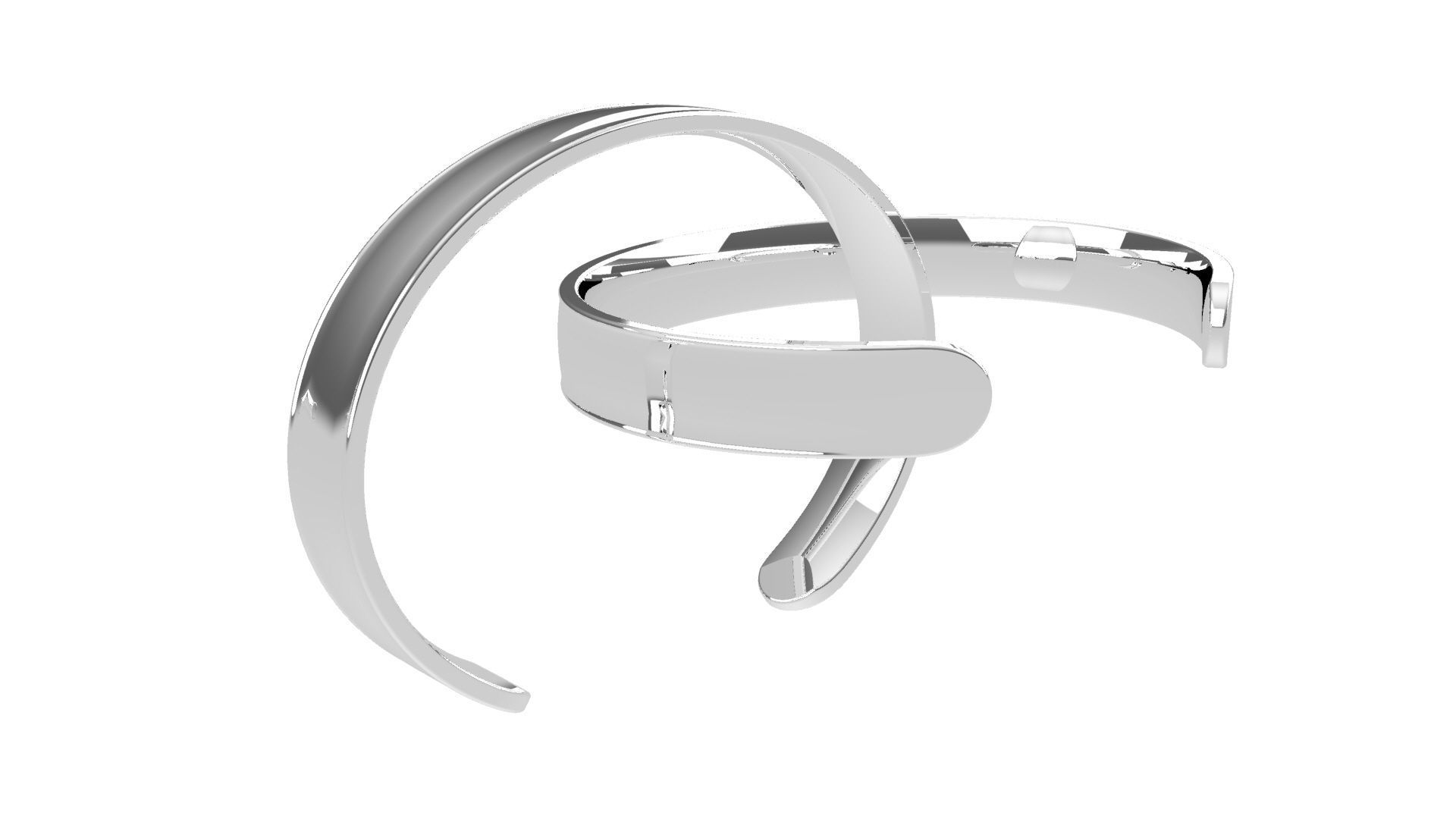 Bracelets comfort fit  3D print model_3