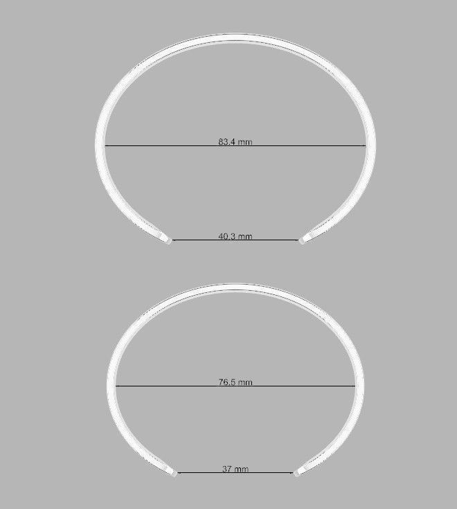 Bracelets comfort fit  3D print model_1