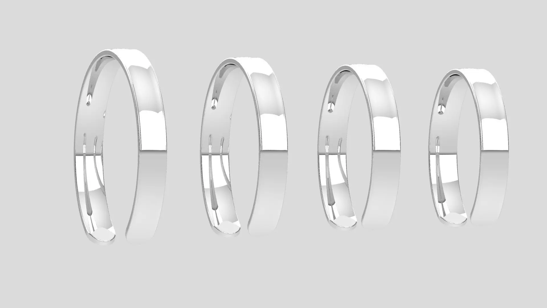 Bracelets comfort fit  3D print model_0