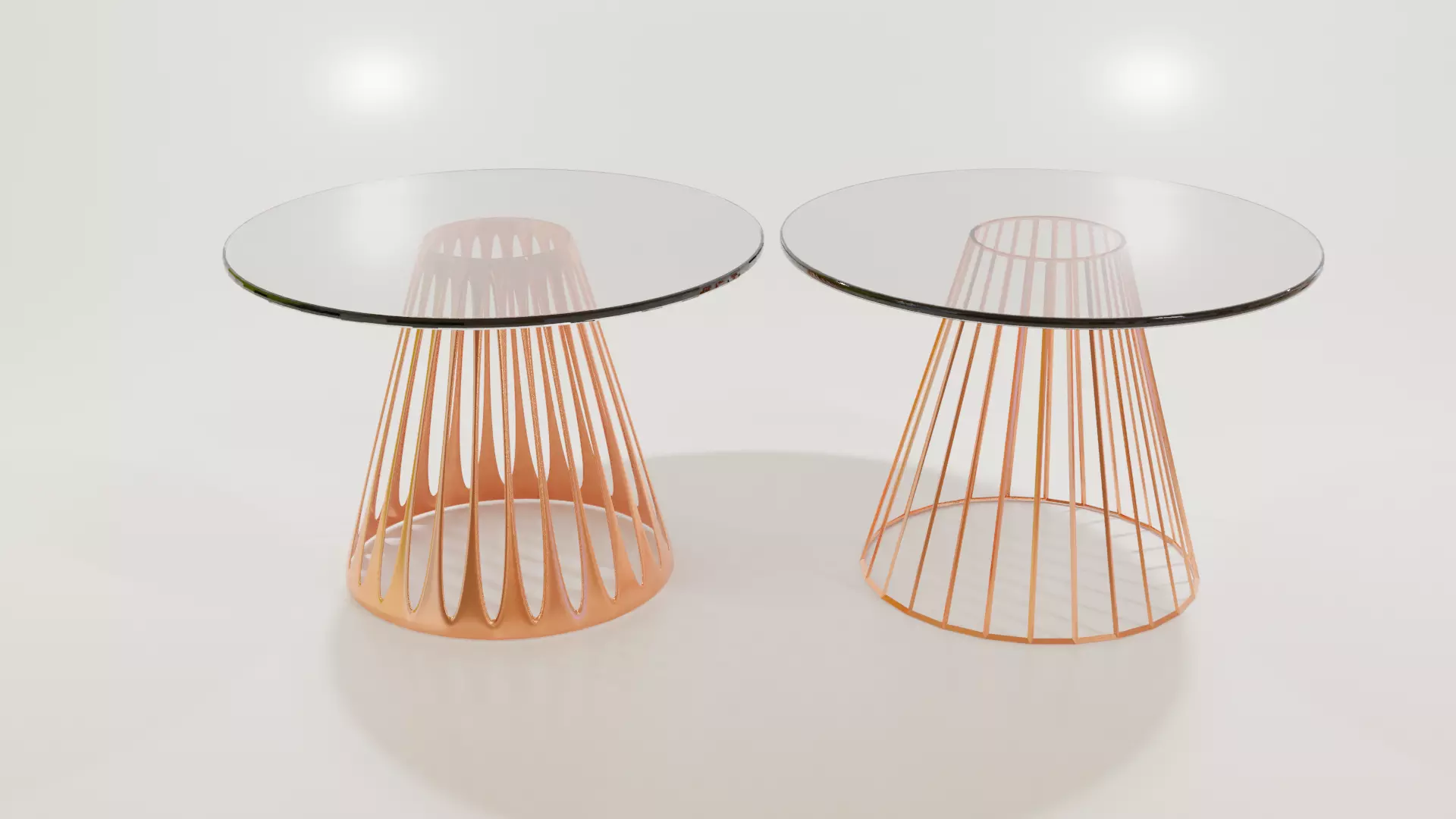 Little Glass Tables Free low-poly 3D model