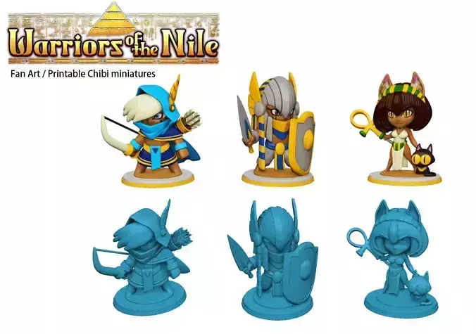 Warriors of the Nile Miniatures  3D print model