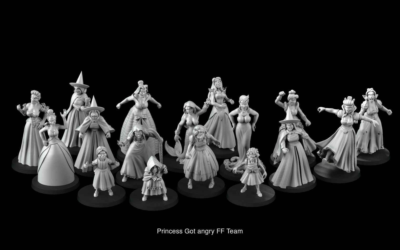 Princesses got angry Bundle 3D Model Collection_29