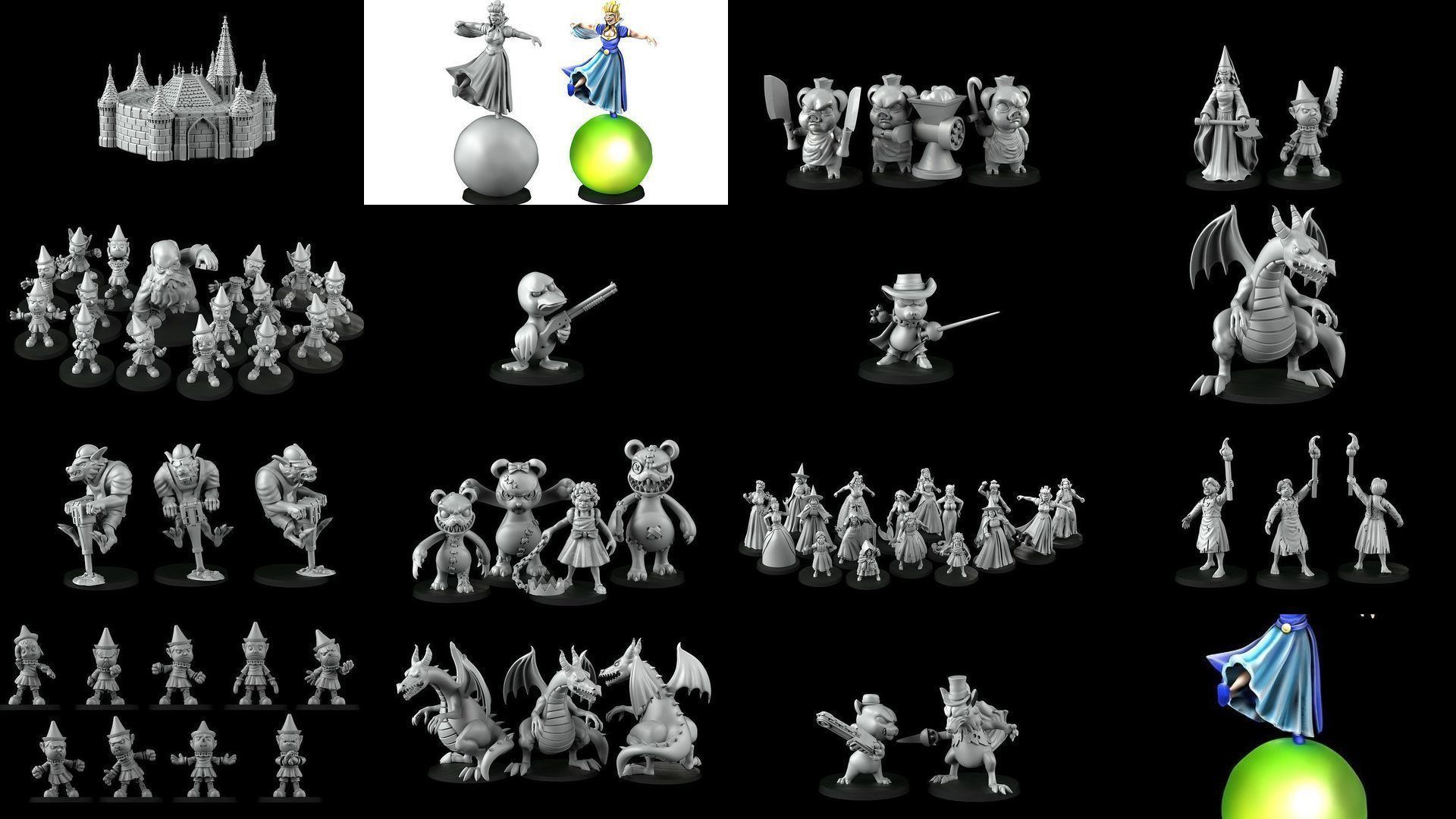 Princesses got angry Bundle 3D Model Collection_1