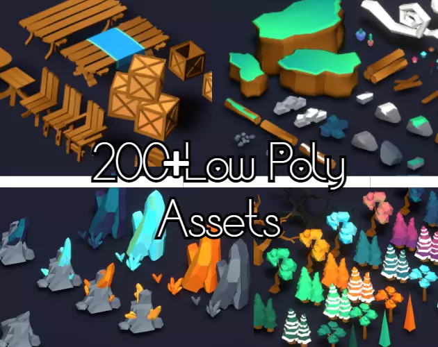 3D model 200 Low Poly Universal Pack - Ultimate Game Ready VR / AR ...