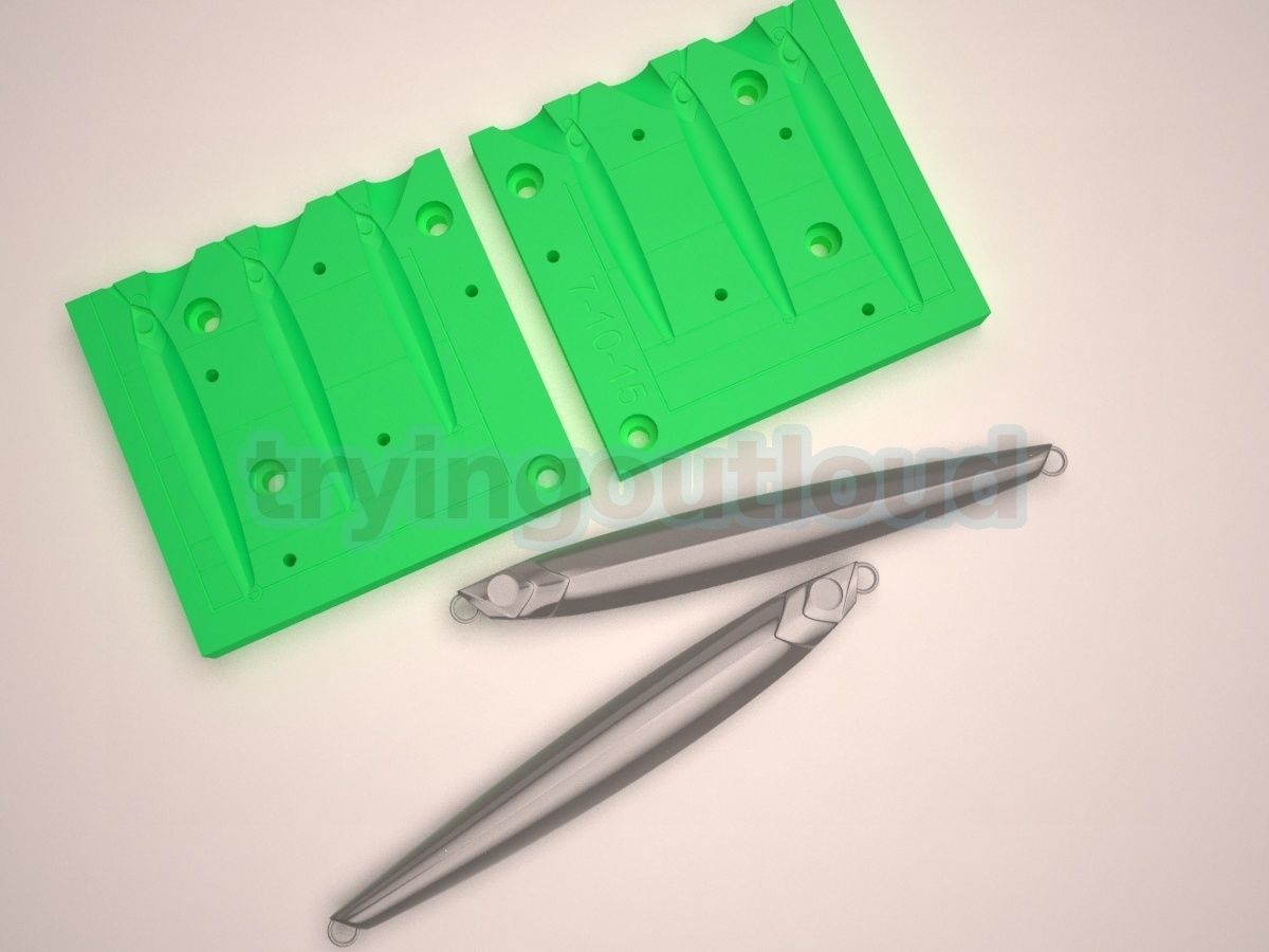 7-10-15 Gr JPR Long Metal Jig mold 3D print model_1