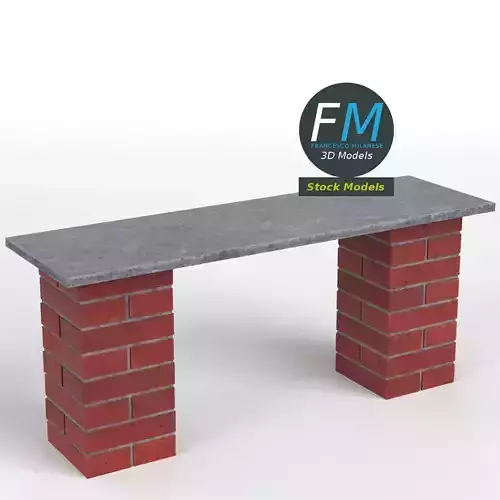 Brick bench