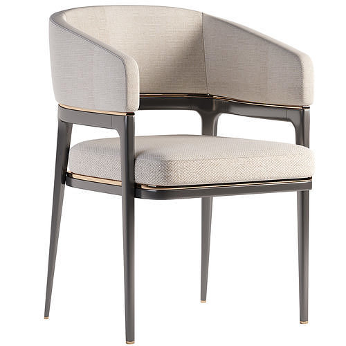 Dining chair Low-poly 3D model