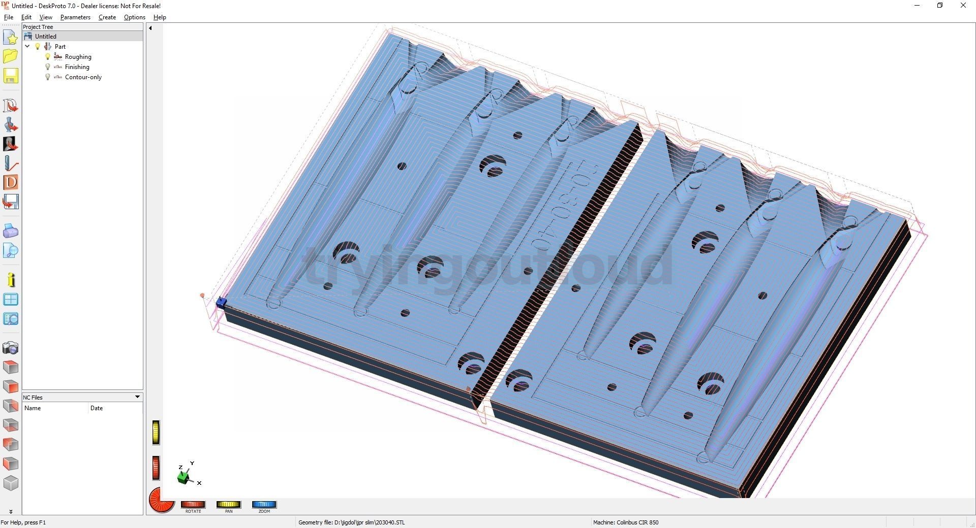 7-100 Gr JPR Long Metal Jig Mold Packs 3D print model_2