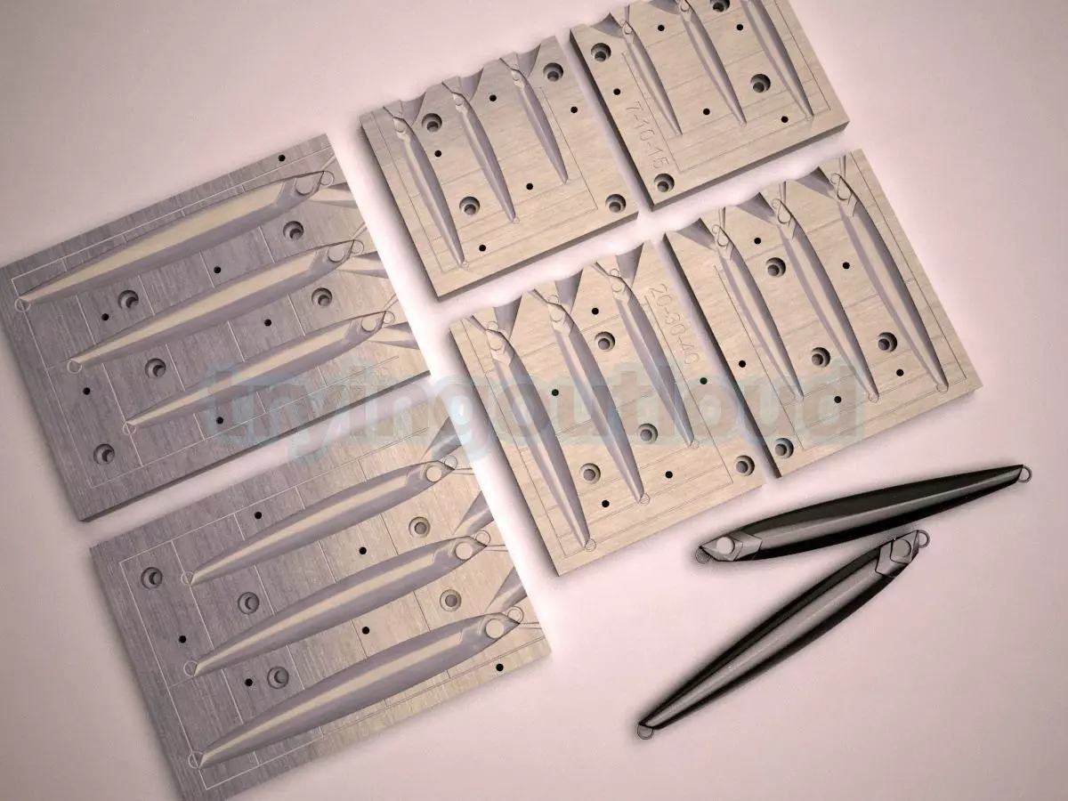 7-100 Gr JPR Long Metal Jig Mold Packs 3D print model_0