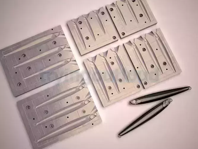 7-100 Gr JPR Long Metal Jig Mold Packs 3D print model