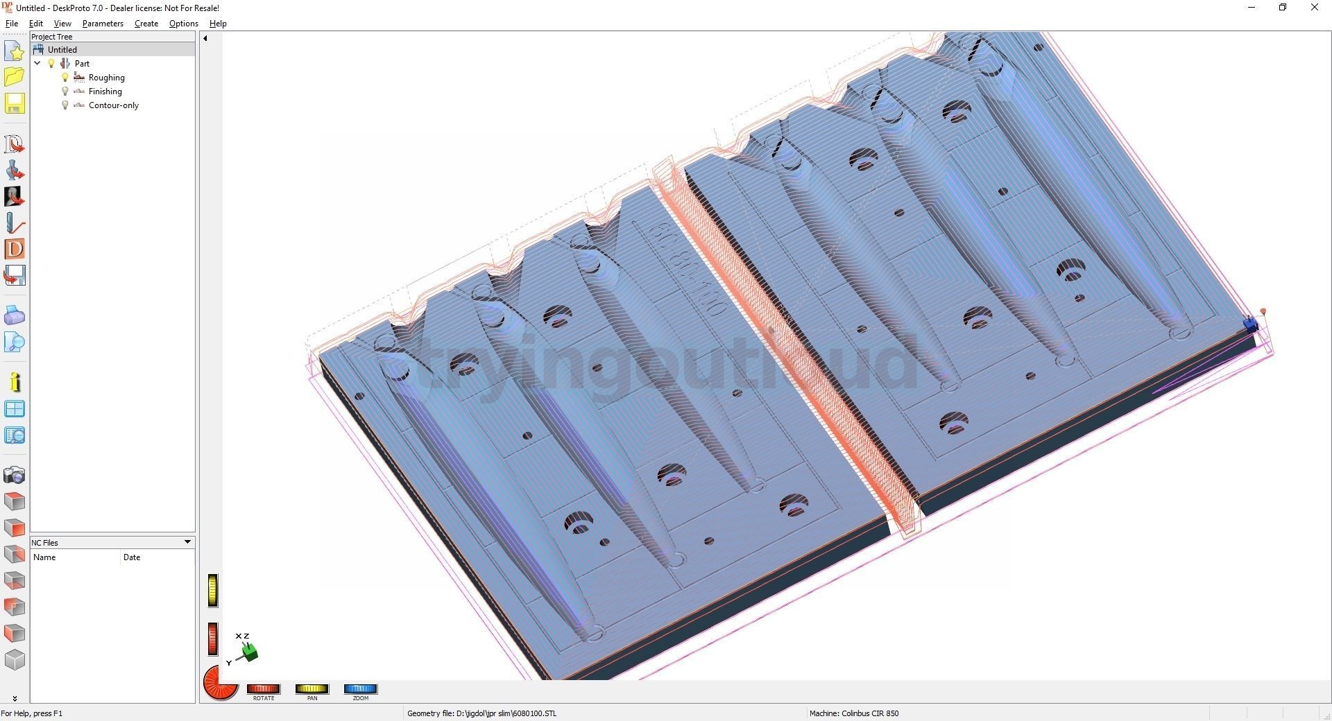 7-100 Gr JPR Long Metal Jig Mold Packs 3D print model_3