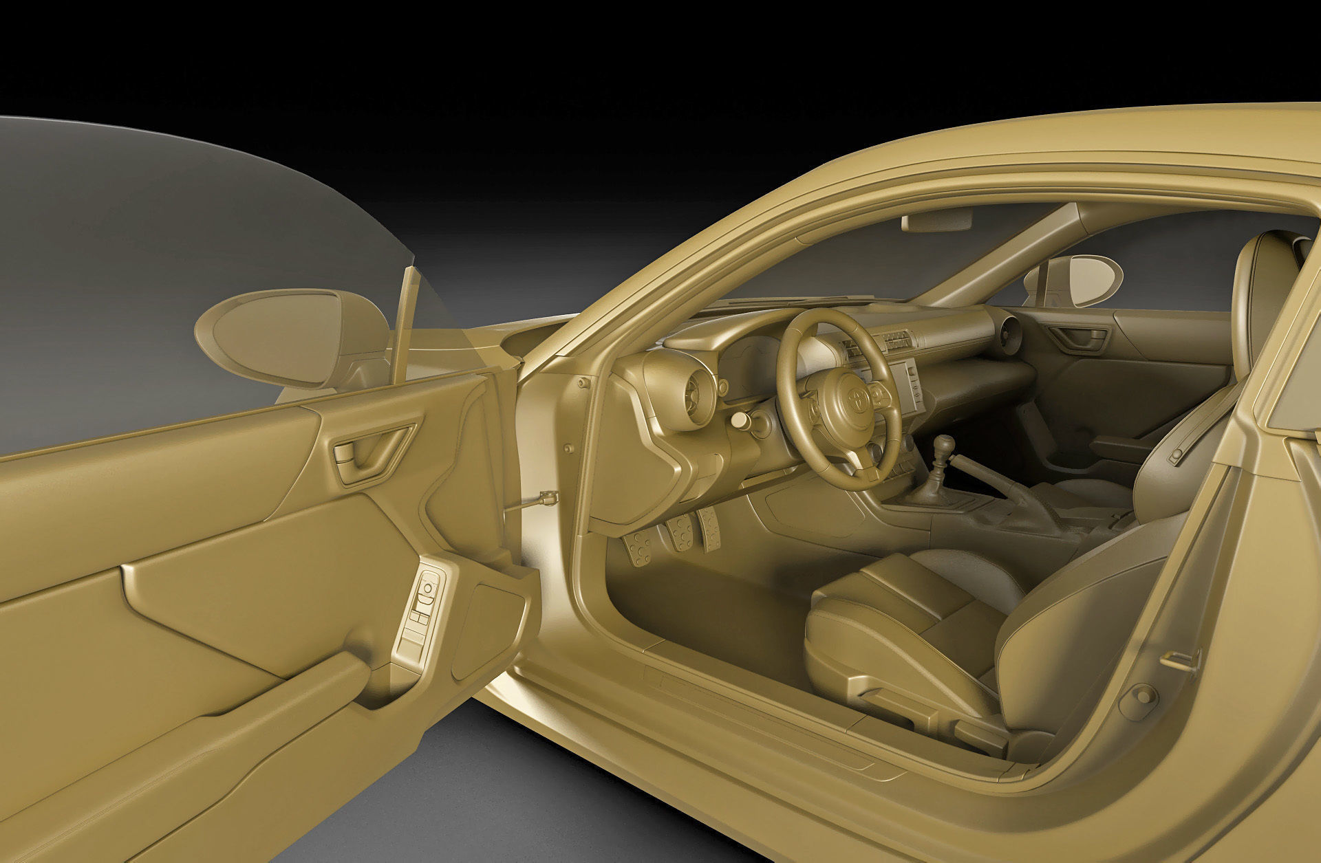 Toyota GR 86 2022 with interior 3D model_30