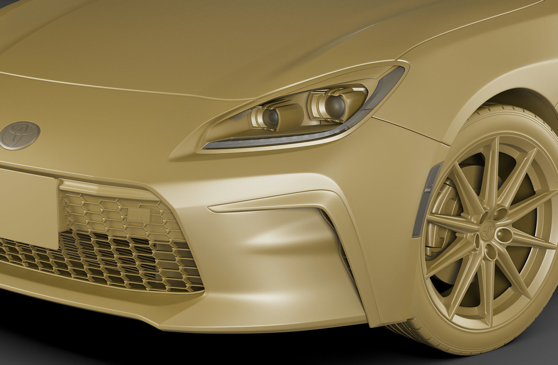 Toyota GR 86 2022 with interior 3D model_28