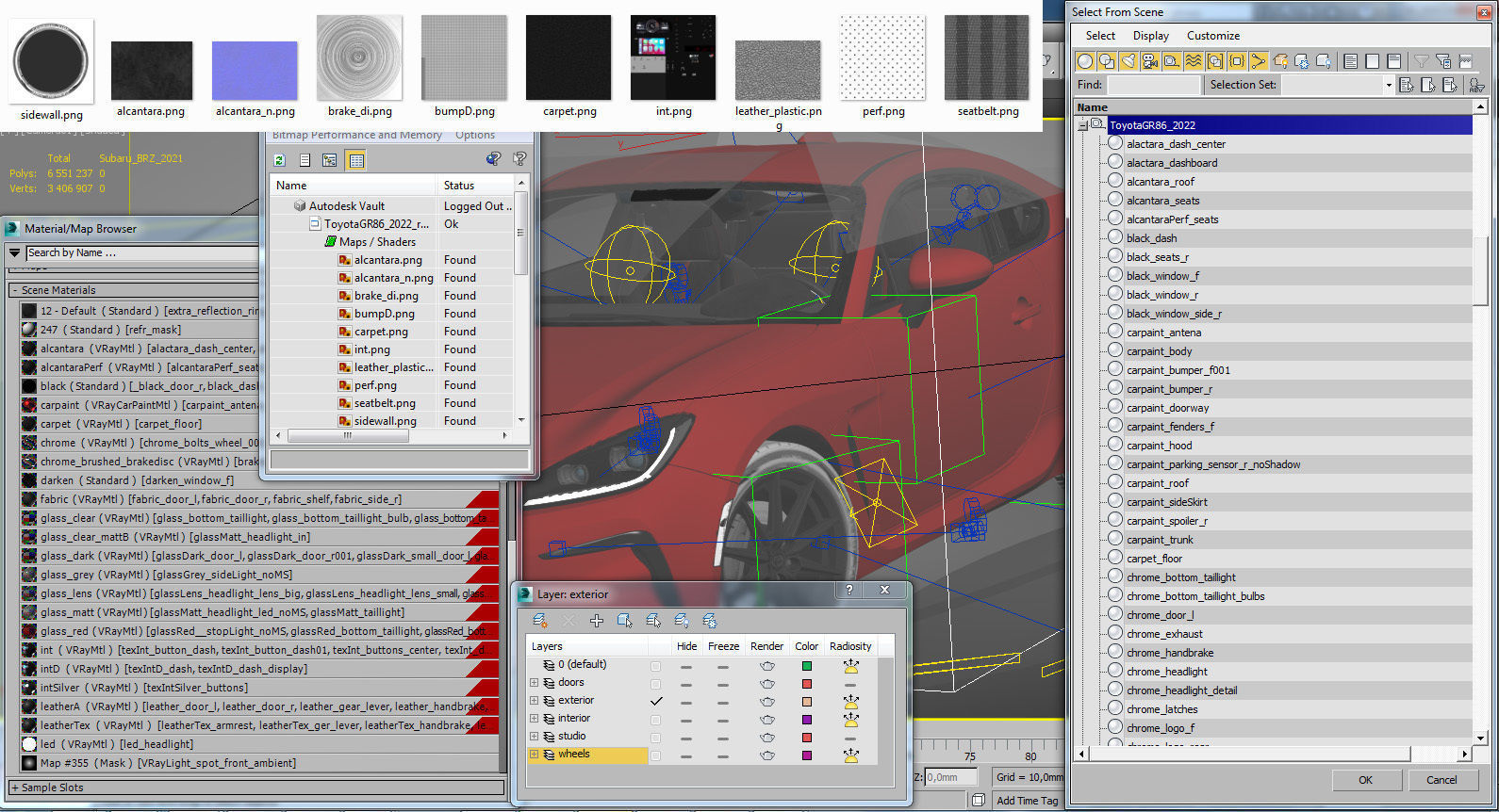 Toyota GR 86 2022 with interior 3D model_36