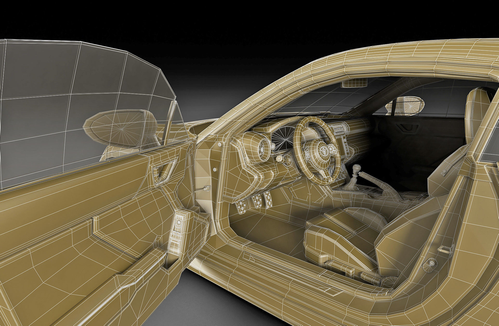 Toyota GR 86 2022 with interior 3D model_34