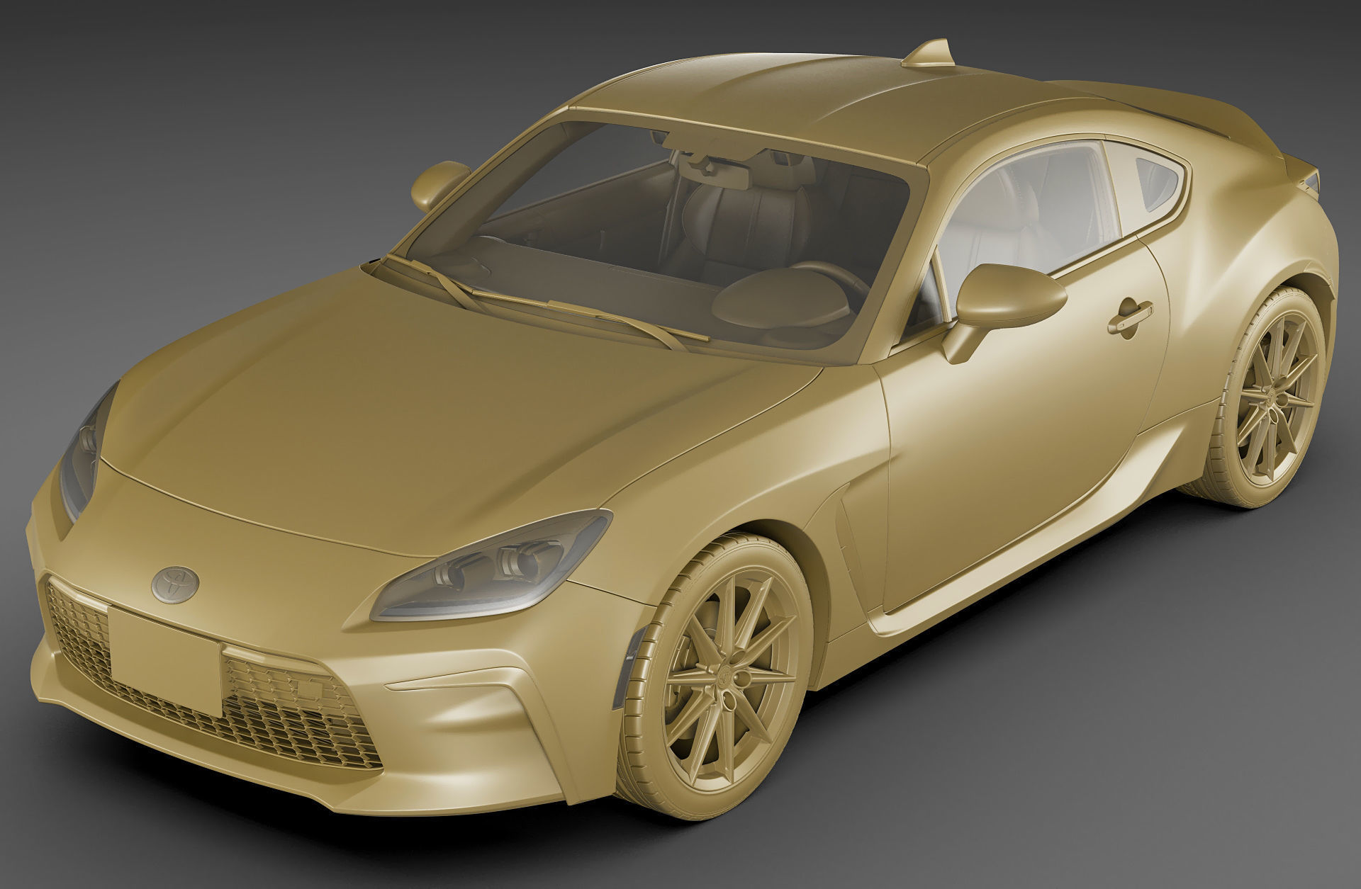 Toyota GR 86 2022 with interior 3D model_26