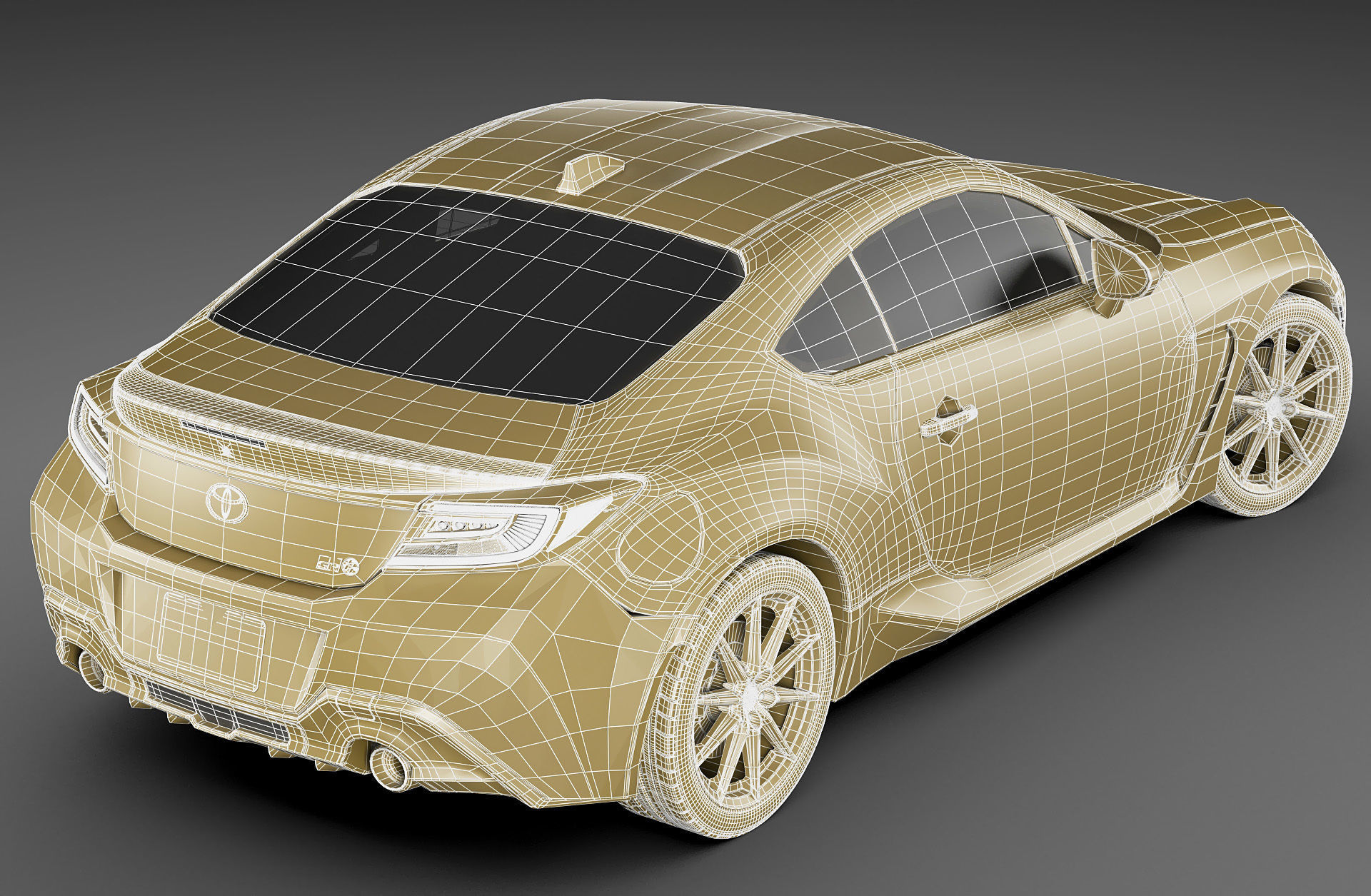 Toyota GR 86 2022 with interior 3D model_33