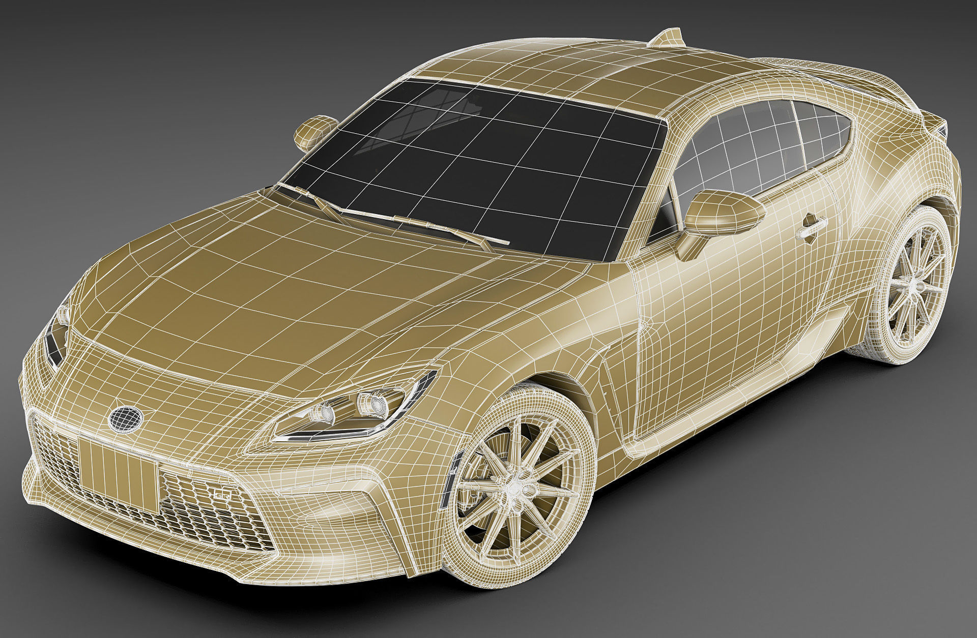 Toyota GR 86 2022 with interior 3D model_32