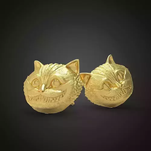 Chechire cat earings