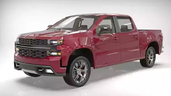 Chevy Silverado 2020 lowpoly concept