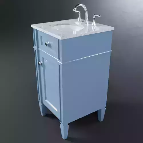 18 Single Bathroom Vanity Set Gray