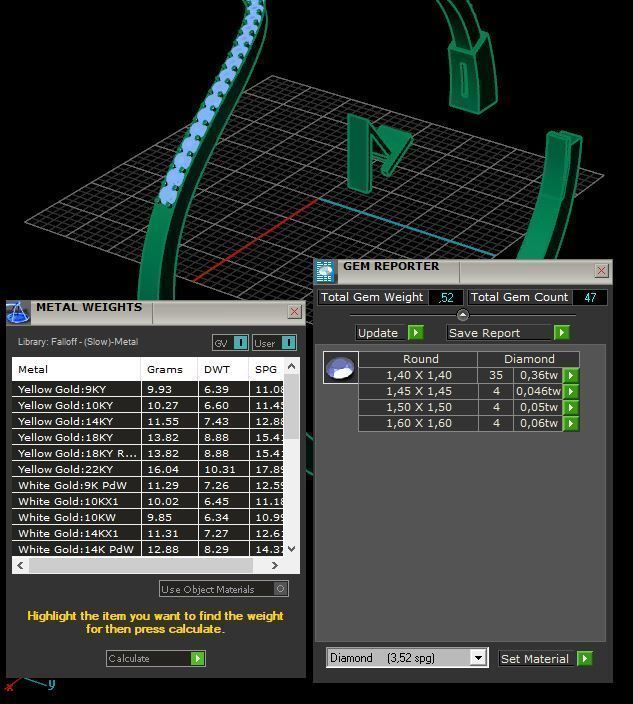 Luxury Golden Bracelet With Diamonds 3D print model_11