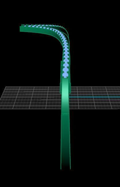 Luxury Golden Bracelet With Diamonds 3D print model_8