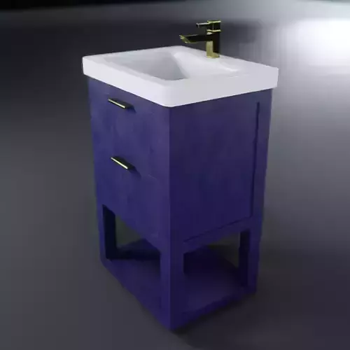 Klein 20 Single Sink Vanity Blue
