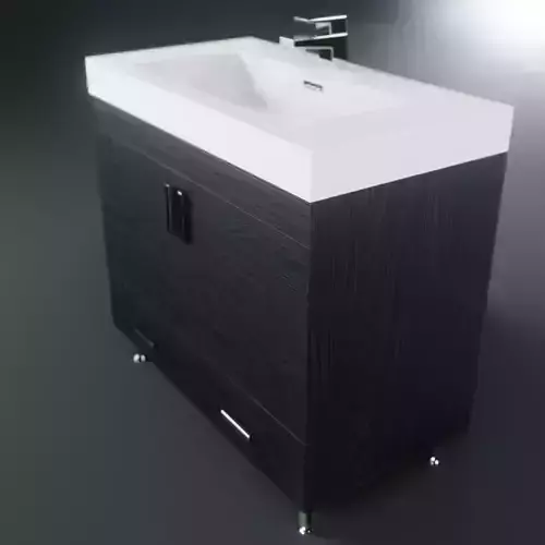 Ripley Collection 36 Single Modern Bathroom Vanity Set Black