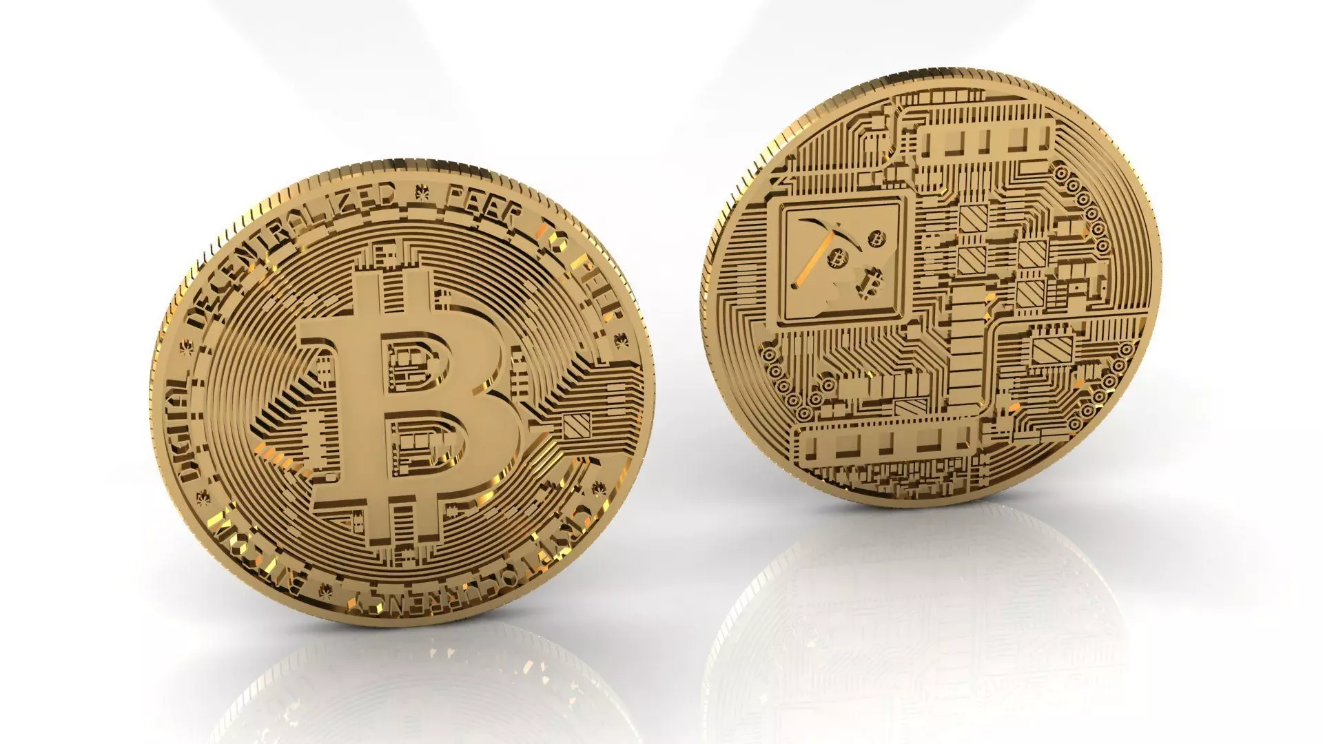BitCoin Pickaxe 3D print model